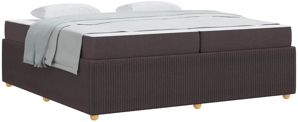 Lovos rėmas Tamsiai rudas 200 x 200 cm audinys