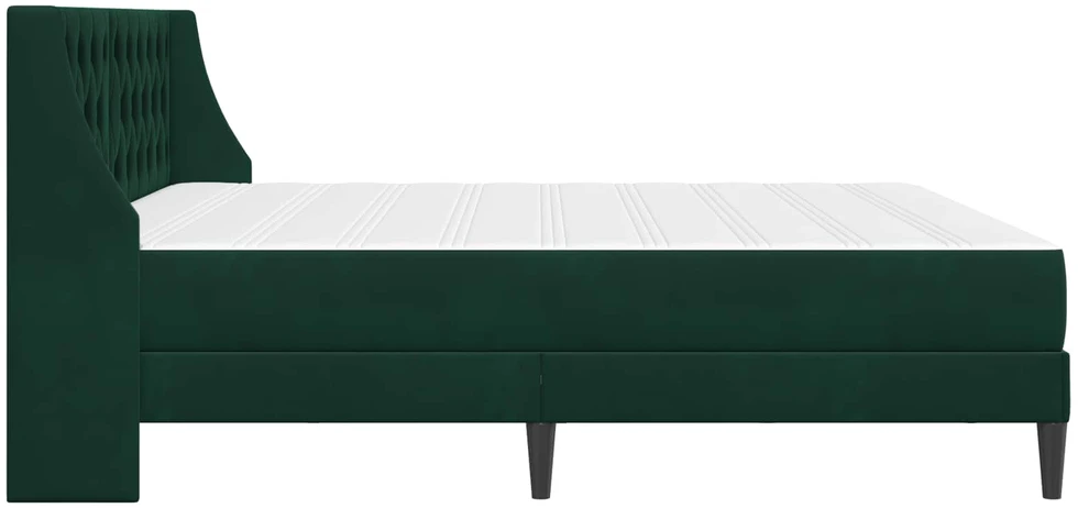 Čiužinys Lovos rėmas su čiužiniu Tamsiai žalia 200 x 200 cm Aksomas
