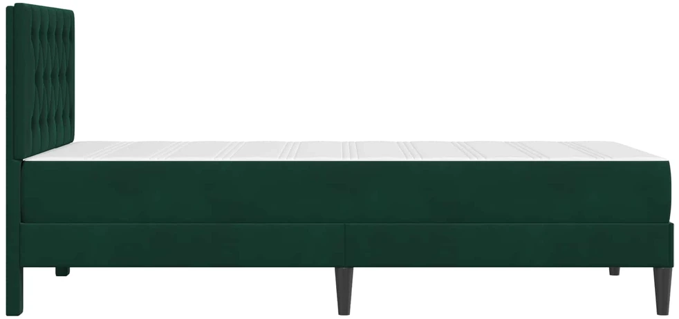 Čiužinys Lovos rėmas su čiužiniu Tamsiai žalia 90 x 200 cm Aksomas