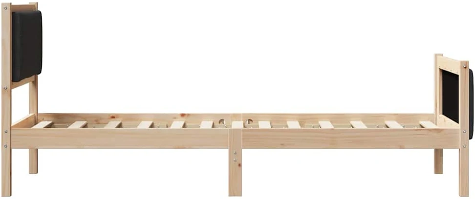 Lova Lovos rėmas su galvūgalio Juoda 80 x 200 cm audinys