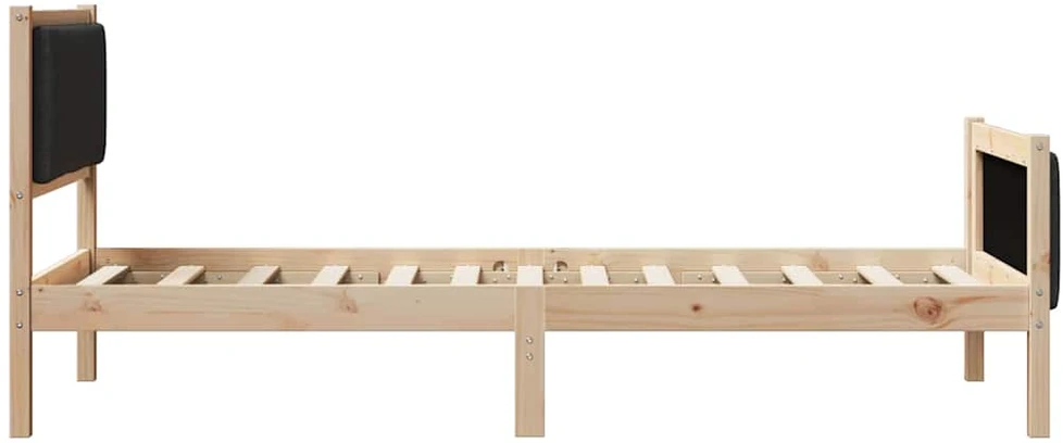 Lova Lovos rėmas su galvūgalio Juoda 90 x 190 cm audinys