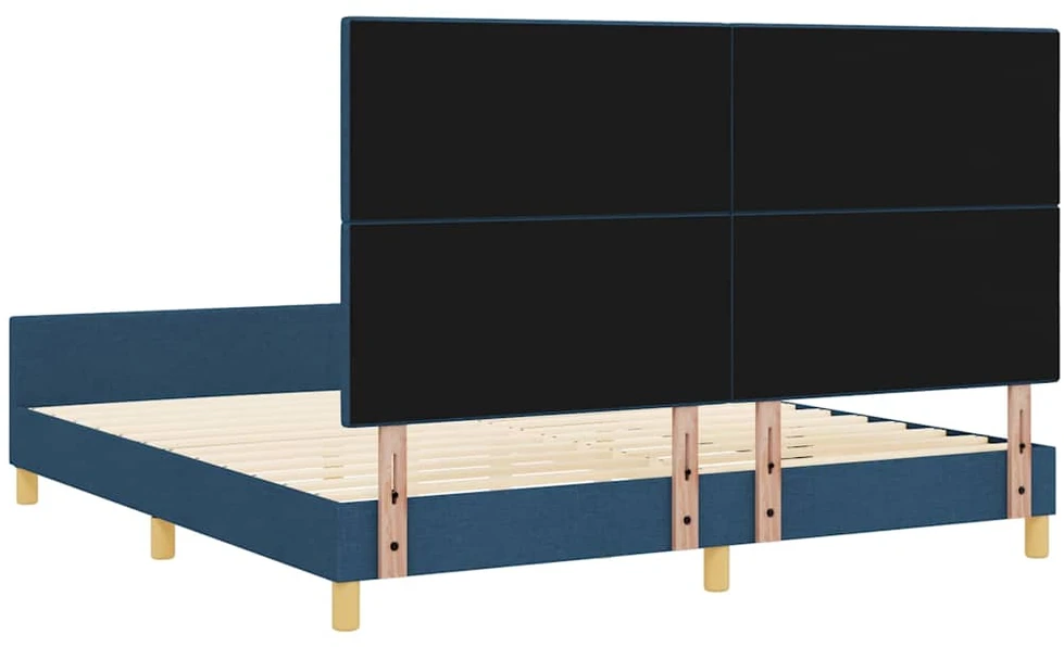 Lovos rėmas su galvūgalio Mėlyna 180 x 200 cm audinys