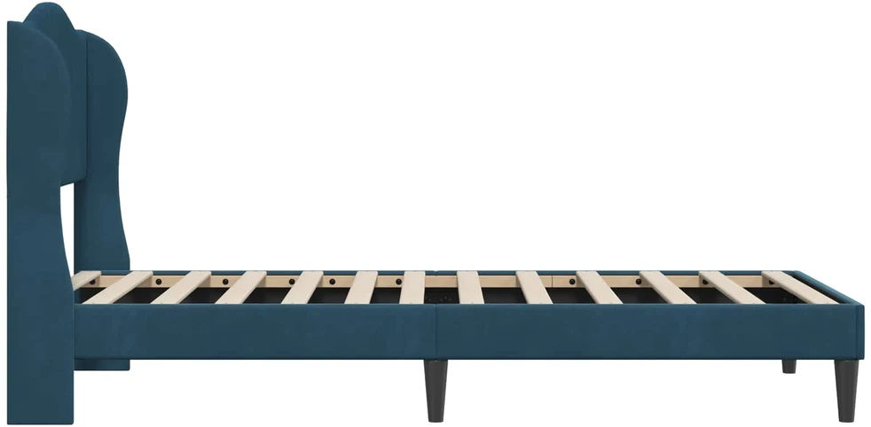 Lova Lovos rėmas su galvūgalio Mėlyna 80 x 200 cm Aksomas
