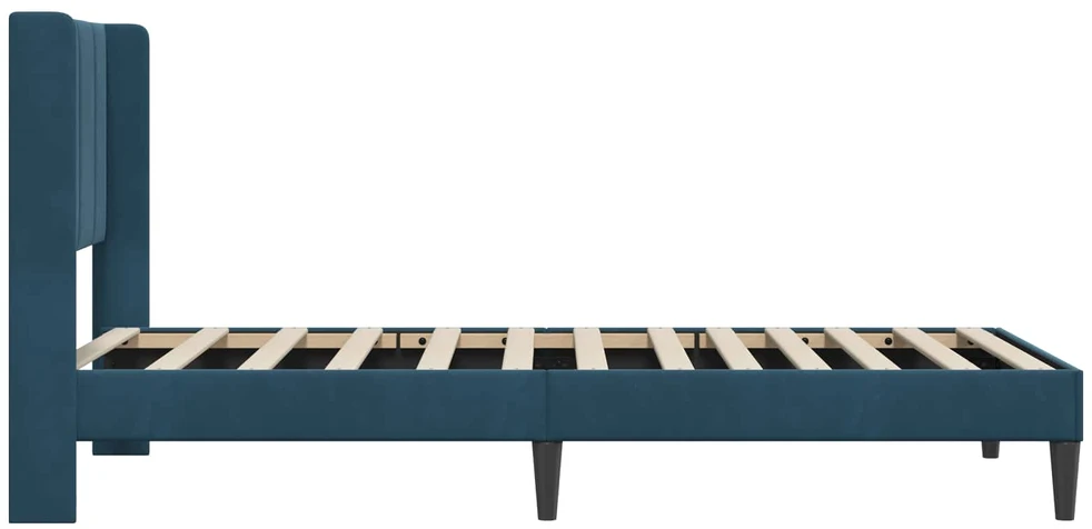 Lova Lovos rėmas su galvūgalio Mėlyna 90 x 200 cm Aksomas