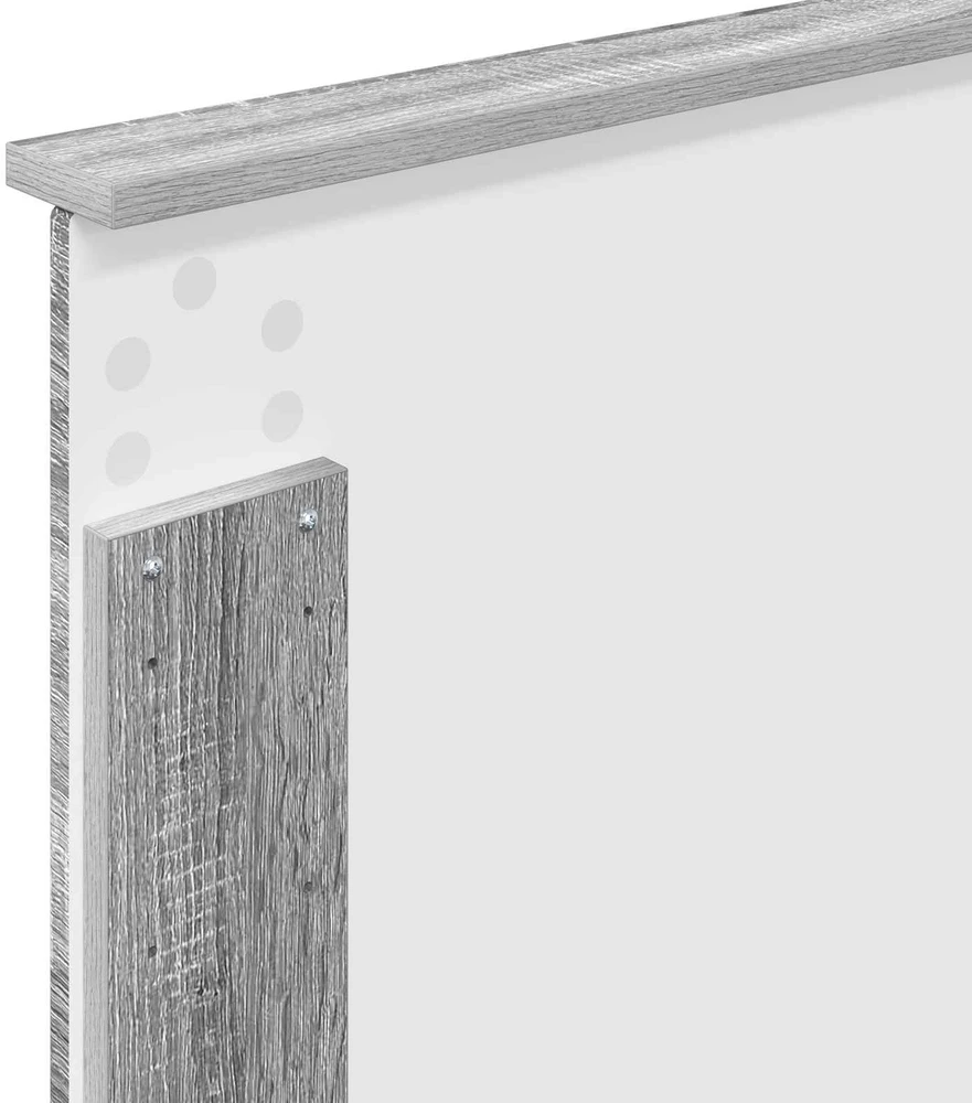 Lova Lovos rėmas su stalčių Pilko Sonamos ir sidabro 75 x 190 cm