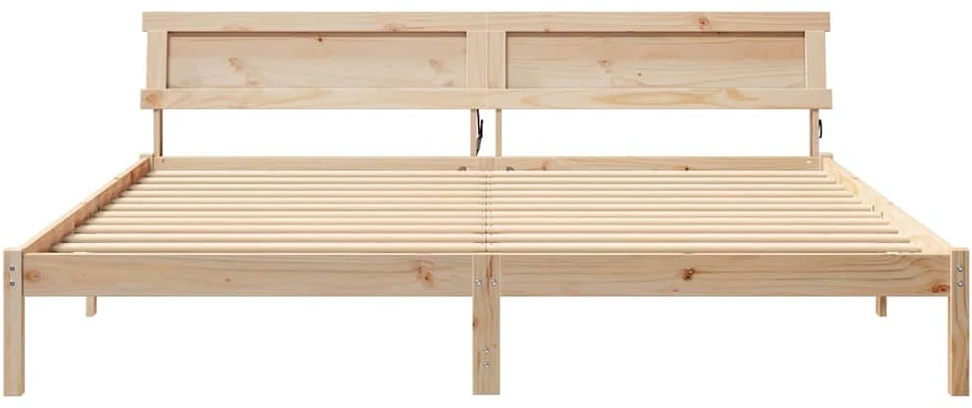 Lovos rėmas su galvūgalio Ruda 200 x 200 cm Pušies masyvas