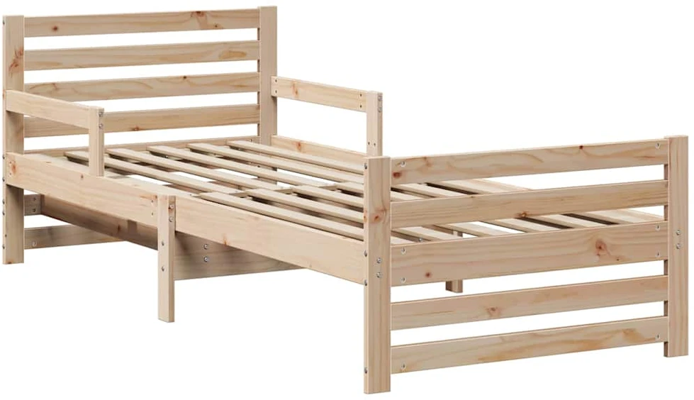 Lova Lovos rėmas su galvūgalio Ruda 80 x 200 cm Apdirbta mediena