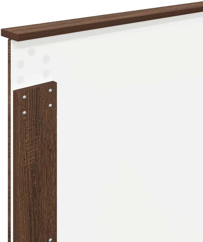 Lova Lovos rėmas su stalčių Rudos ąžuolo ir sidabro 75 x 190 cm