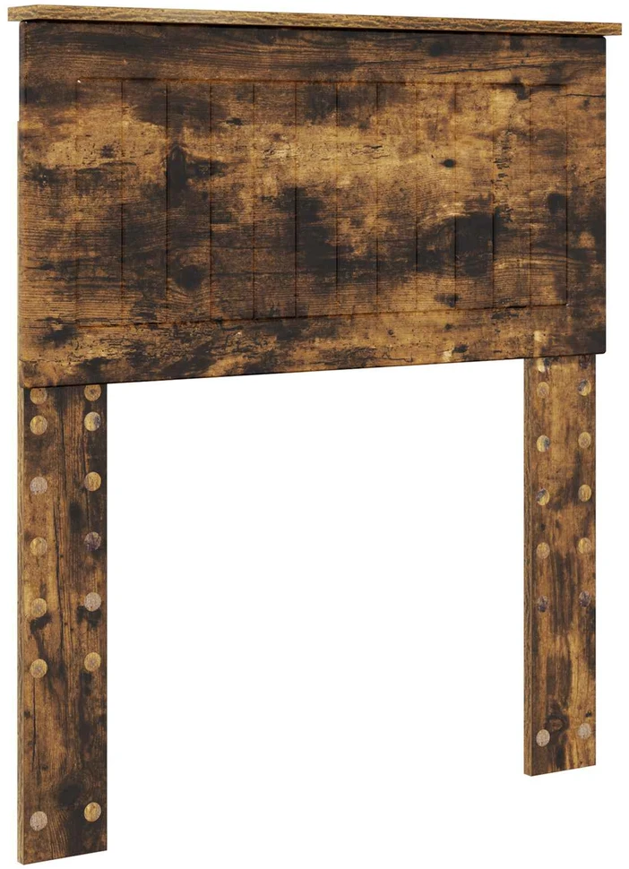 Lova Lovos rėmas su stalčių Rūkyto ąžuolo ir sidabro 75 x 190 cm