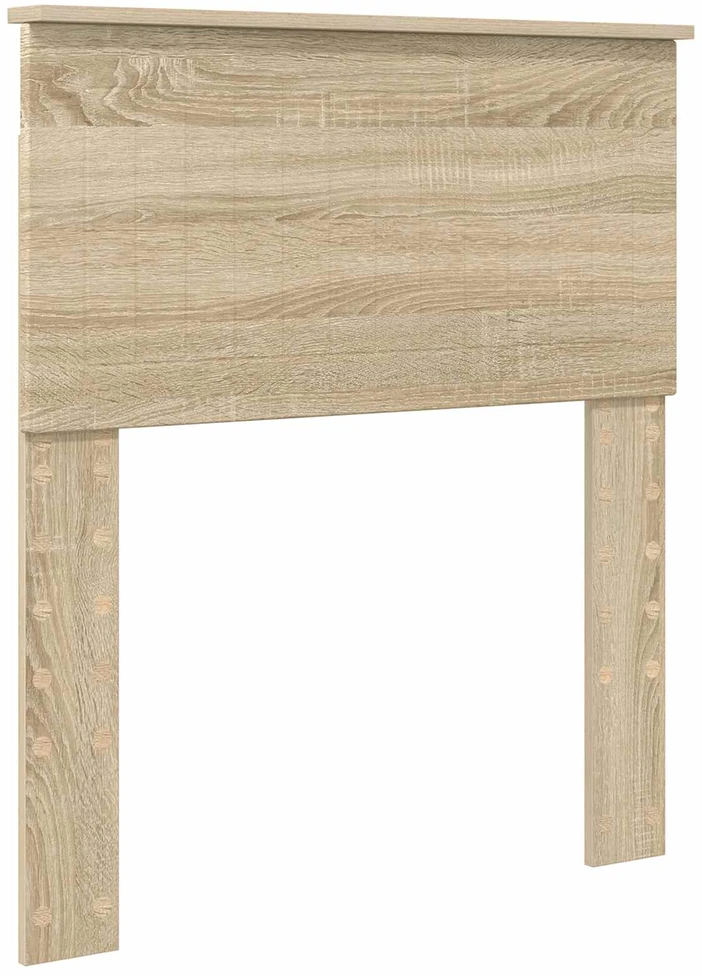 Lova Lovos rėmas su stalčių Sonamos ąžuolo ir sidabro 75 x 190 cm