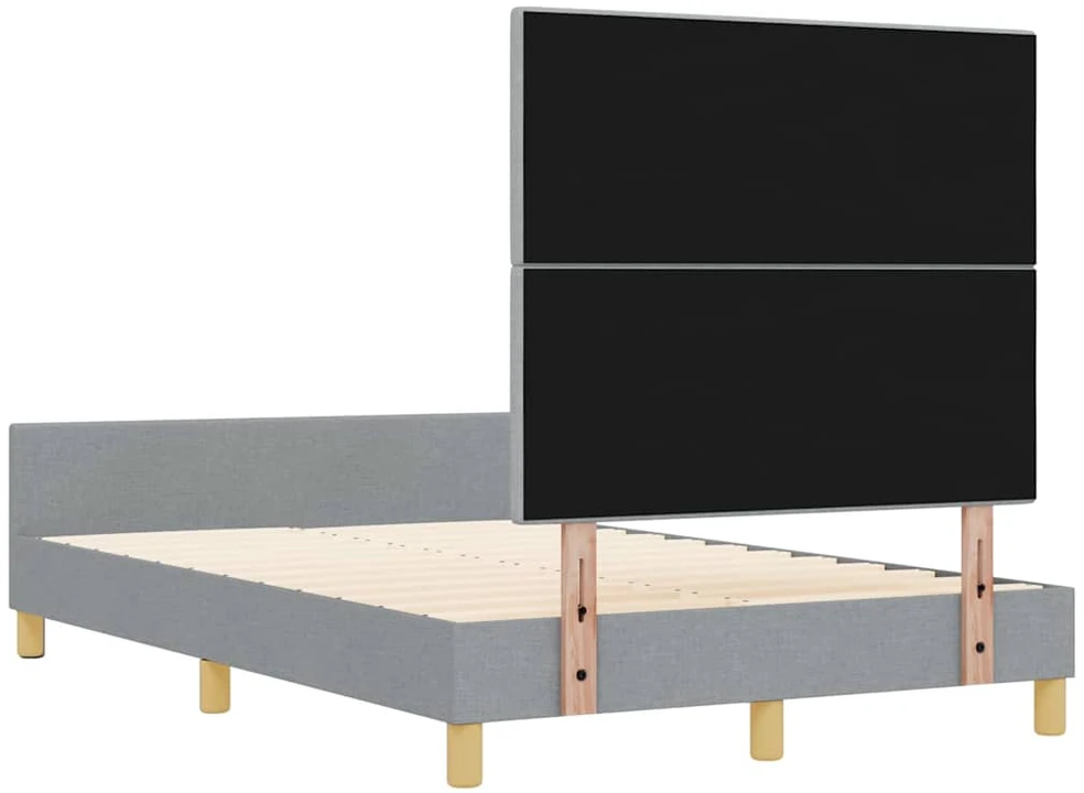 Lova Lovos rėmas su galvūgalio Šviesiai pilka 120 x 200 cm audinys