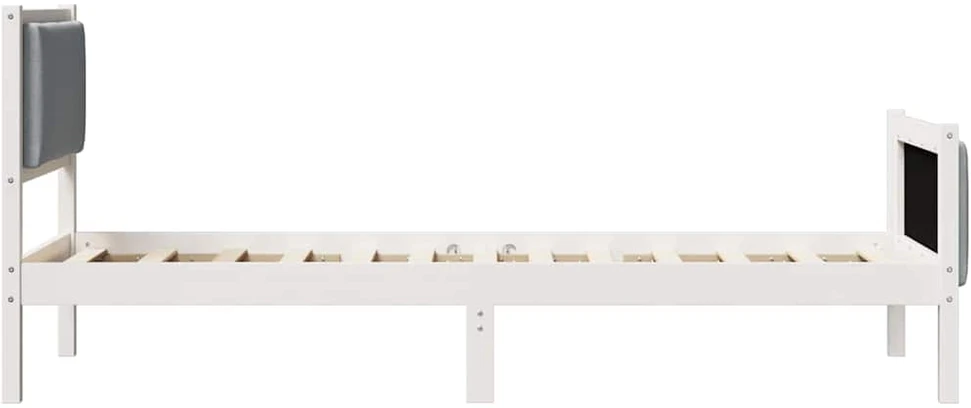 Lova Lovos rėmas su galvūgalio Šviesiai pilka 80 x 200 cm audinys