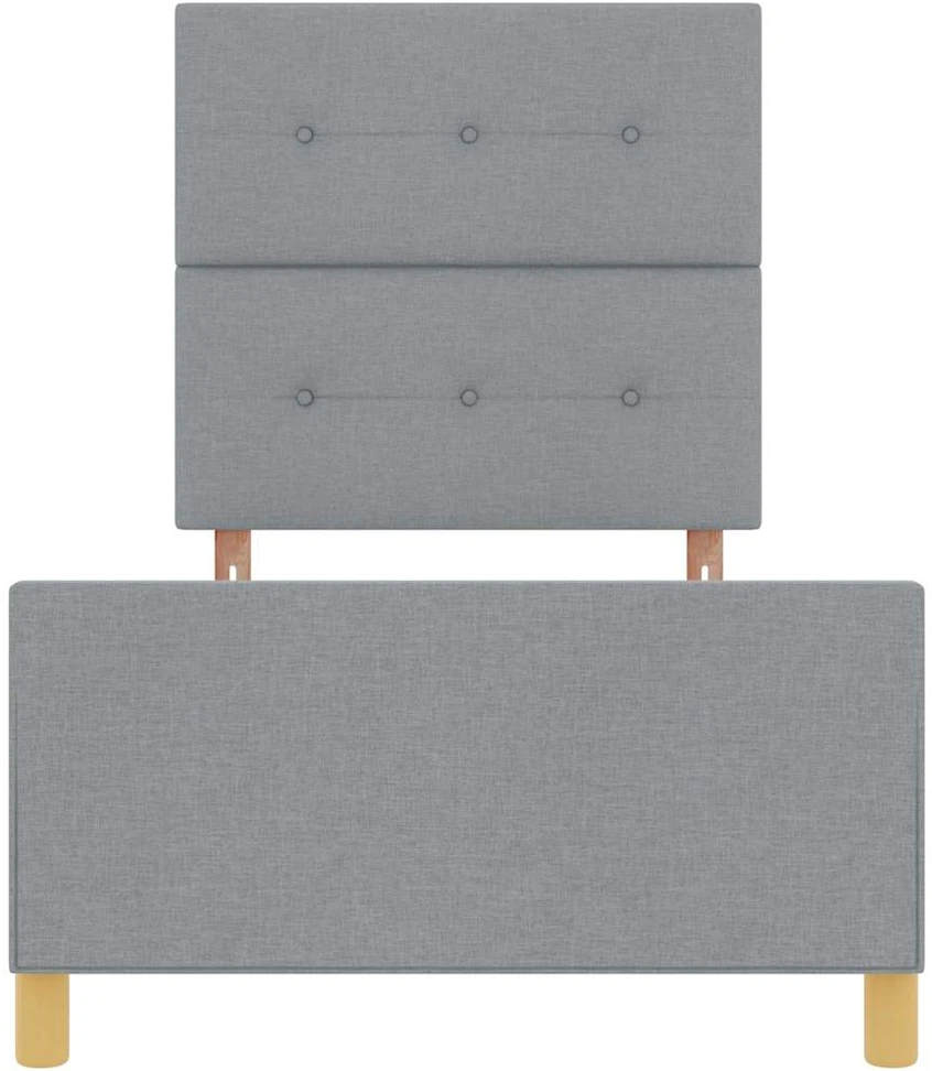 Lova Lovos rėmas su galvūgalio Šviesiai pilka 100 x 200 cm audinys