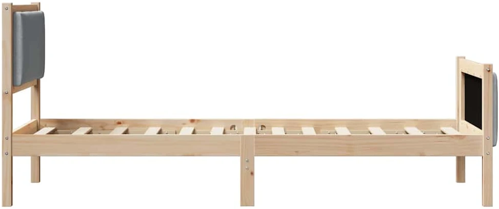 Lova Lovos rėmas su galvūgalio Šviesiai pilka 75 x 190 cm audinys