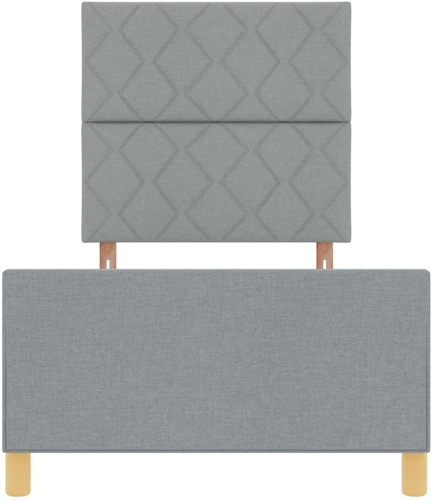 Lova Lovos rėmas su galvūgalio Šviesiai pilka 90 x 200 cm audinys