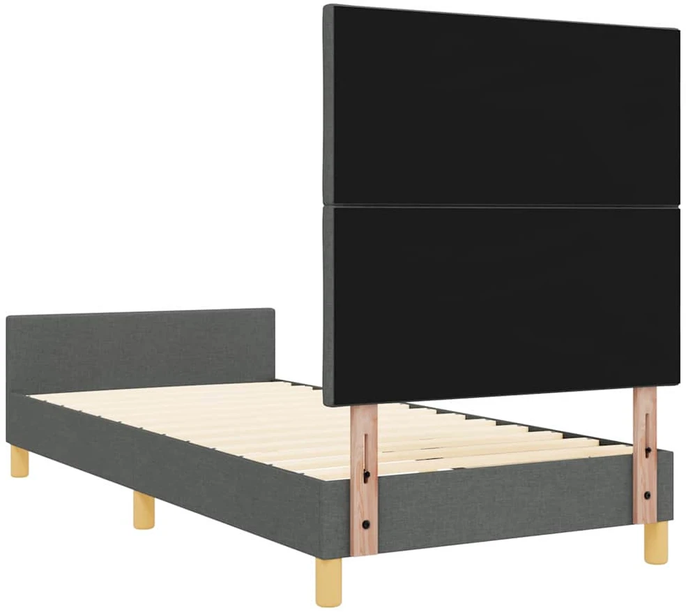 Lova Lovos rėmas su galvūgalio Tamsiai pilka 90 x 200 cm audinys