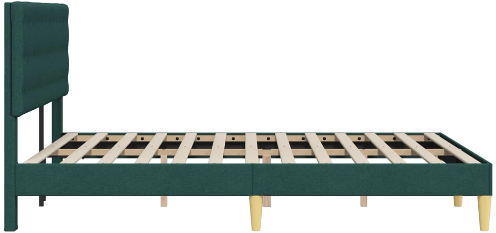 Lovos rėmas su galvūgalio Tamsiai žalia 140 x 200 cm Audinys