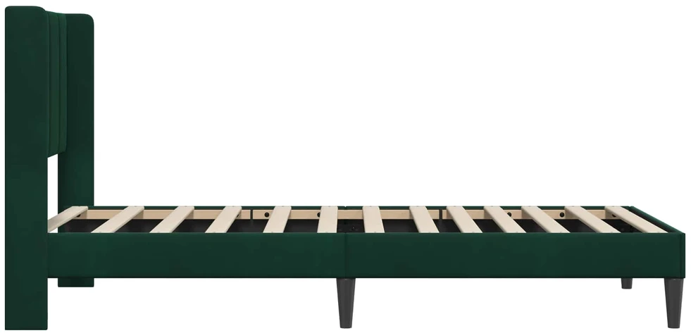 Lova Lovos rėmas su galvūgalio Tamsiai žalia 90 x 200 cm Aksomas