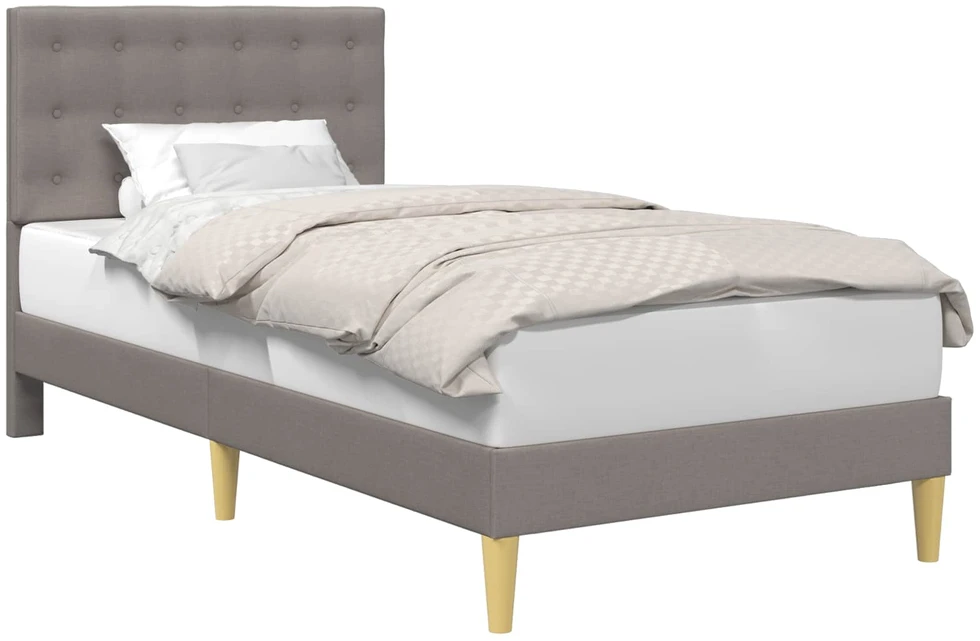 Lova Lovos rėmas su galvūgalio Taupe 100 x 200 cm Audinys