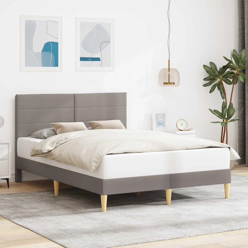 Lova Lovos rėmas su galvūgalio Taupe 120 x 190 cm Audinys