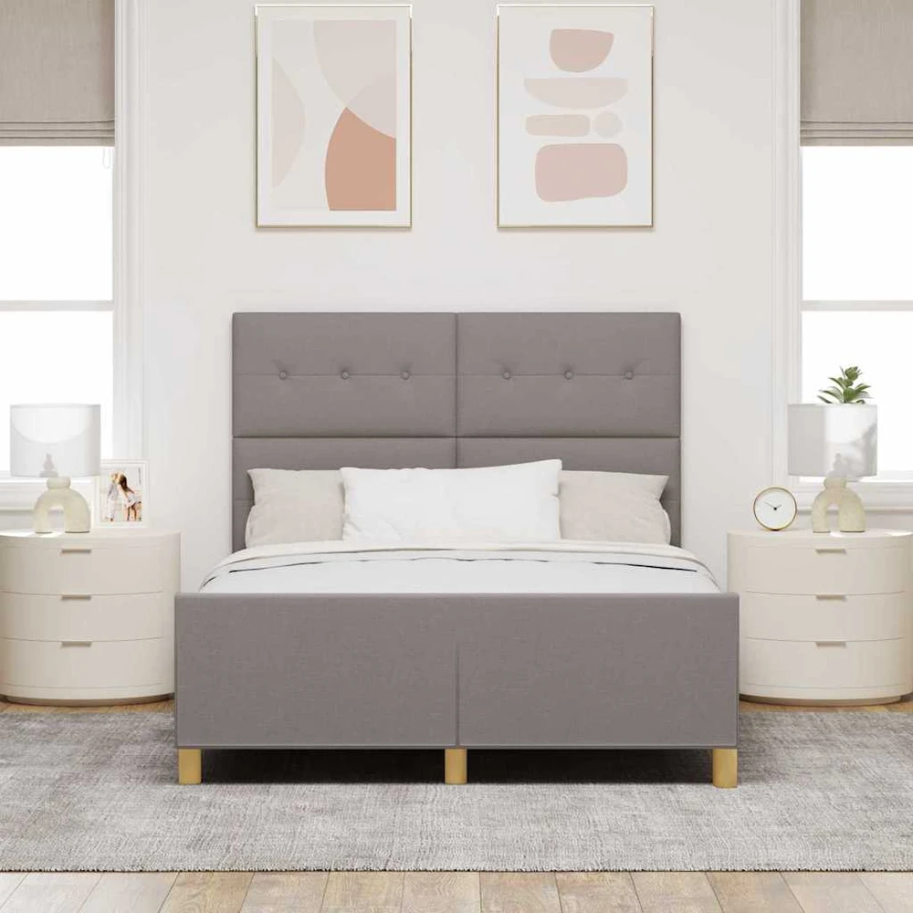 Lovos rėmas su galvūgalio Tortora 140 x 190 cm audinys