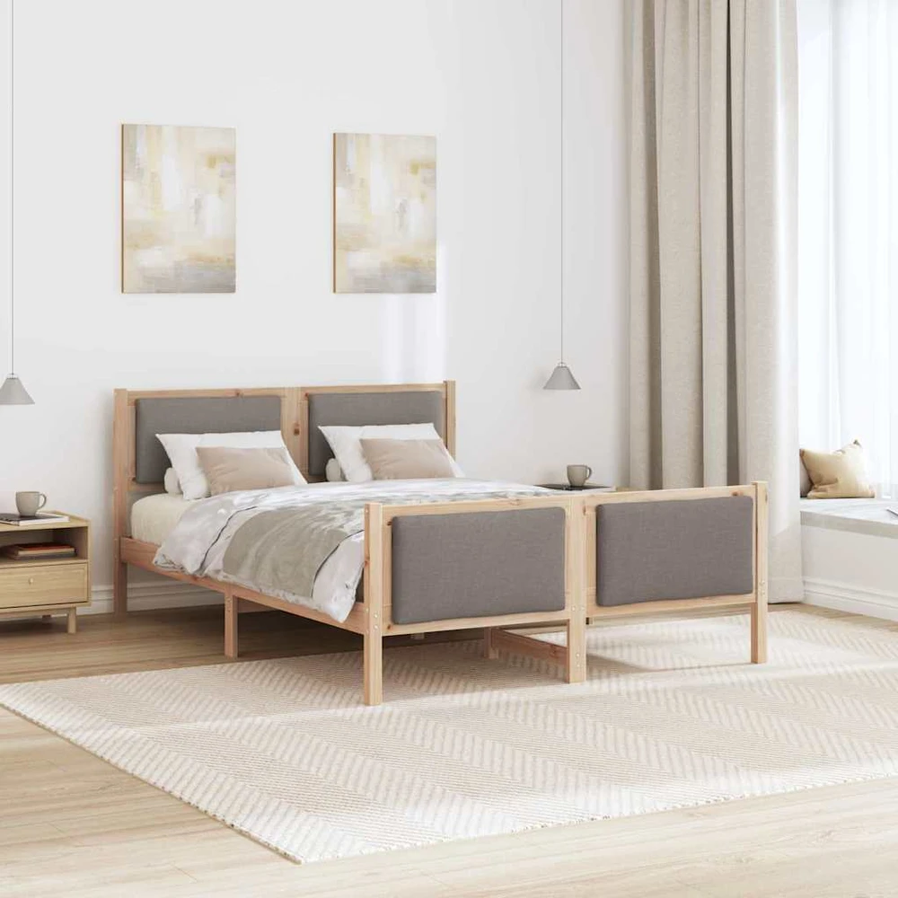 Lovos rėmas su galvūgalio Tortora 140 x 200 cm audinys