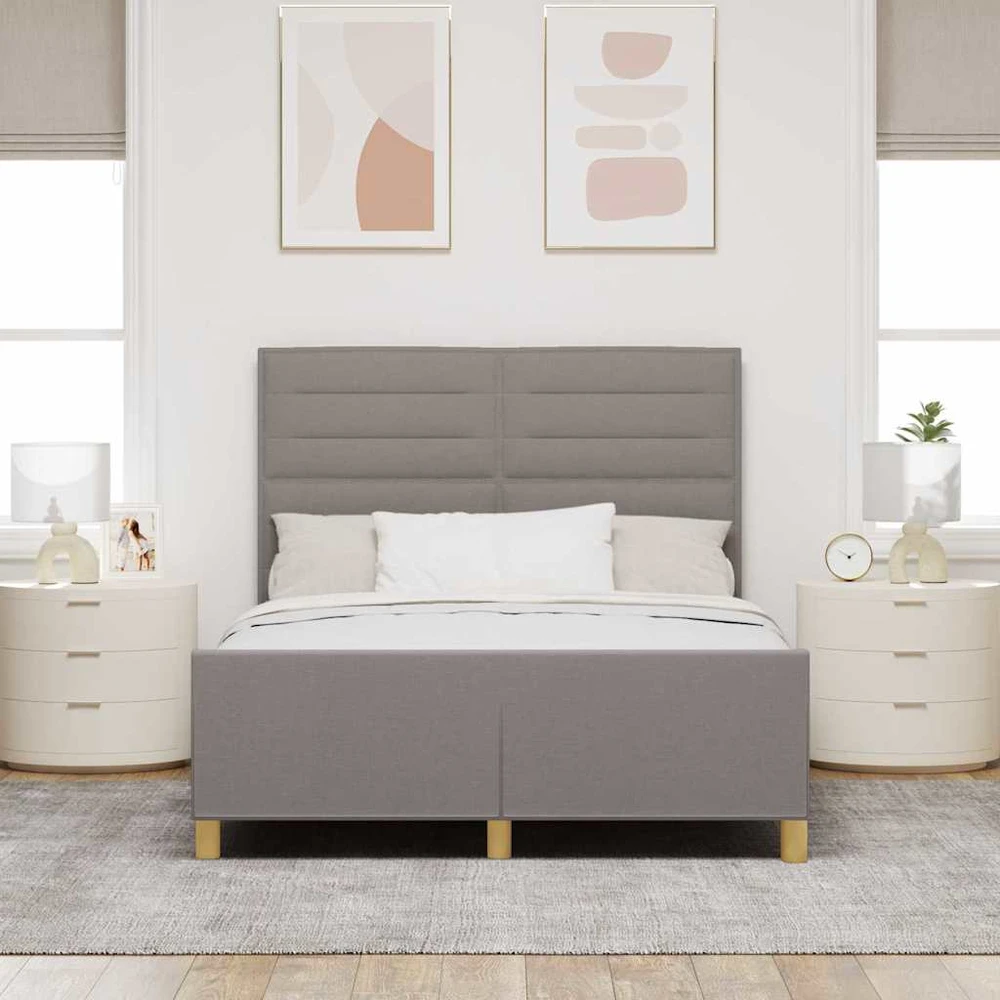 Lovos rėmas su galvūgalio Tortora 140 x 200 cm audinys