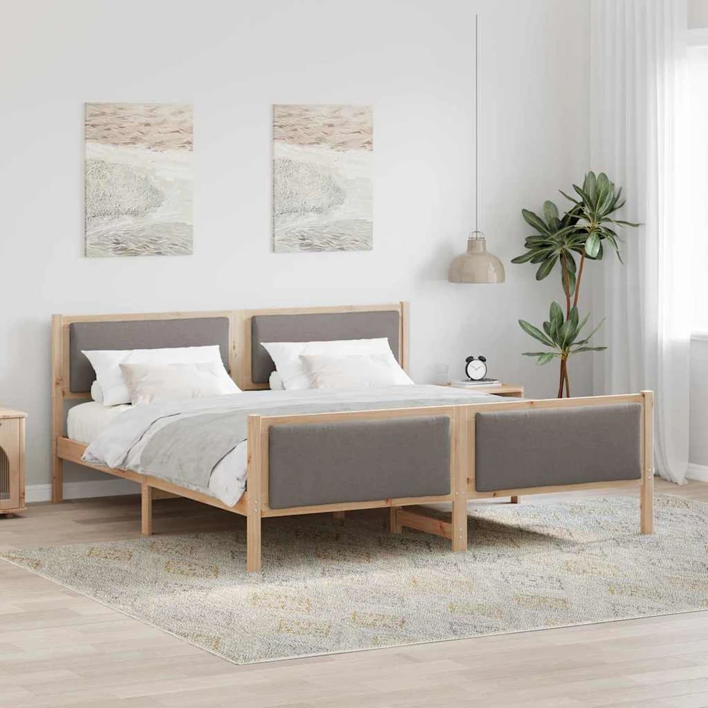 Lovos rėmas su galvūgalio Tortora 180 x 200 cm audinys
