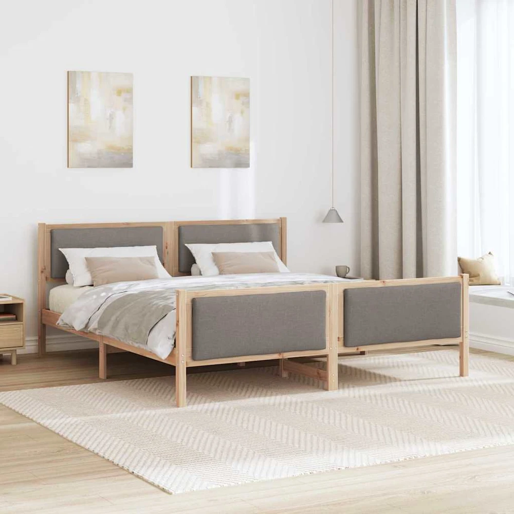 Lovos rėmas su galvūgalio Tortora 180 x 200 cm audinys