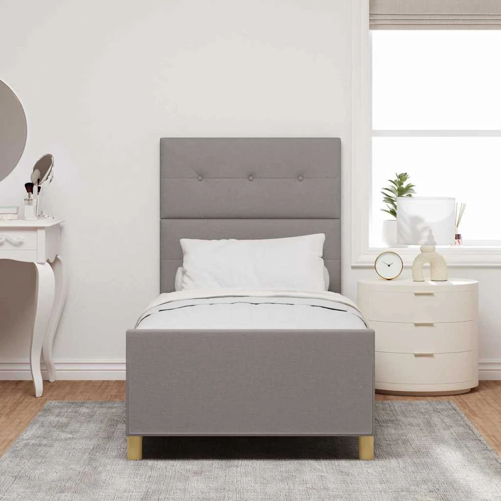 Lova Lovos rėmas su galvūgalio Tortora 90 x 190 cm audinys
