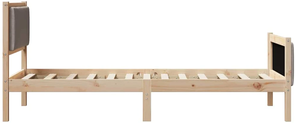 Lova Lovos rėmas su galvūgalio Tortora 90 x 200 cm audinys