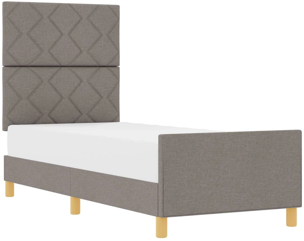 Lova Lovos rėmas su galvūgalio Tortora 80 x 200 cm audinys