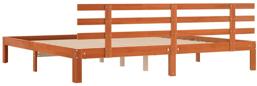 Lova Lovos rėmas su galvūgalio Vaško ruda 203.5 x 205.5 x 69.5 cm