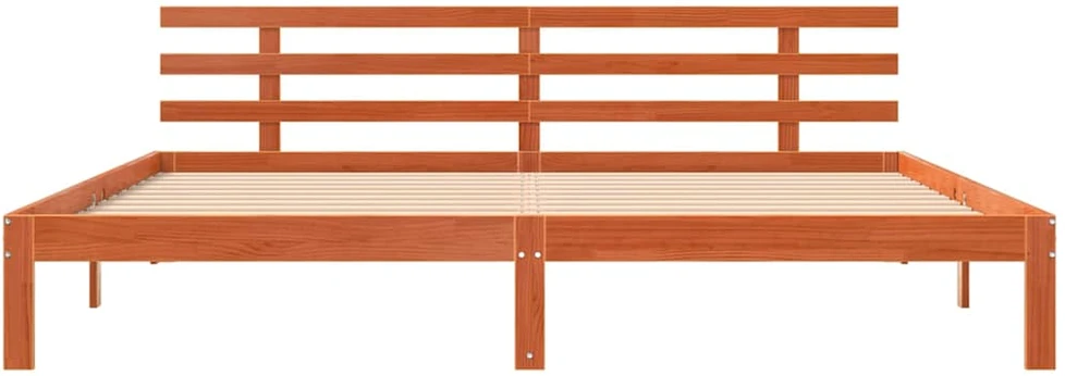 Lova Lovos rėmas su galvūgalio Vaško ruda 203.5 x 205.5 x 69.5 cm
