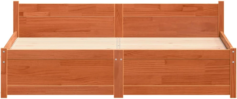 Lova Lovos rėmas su galvūgalio Vaško ruda 205,5 x 155,5 x 51 cm