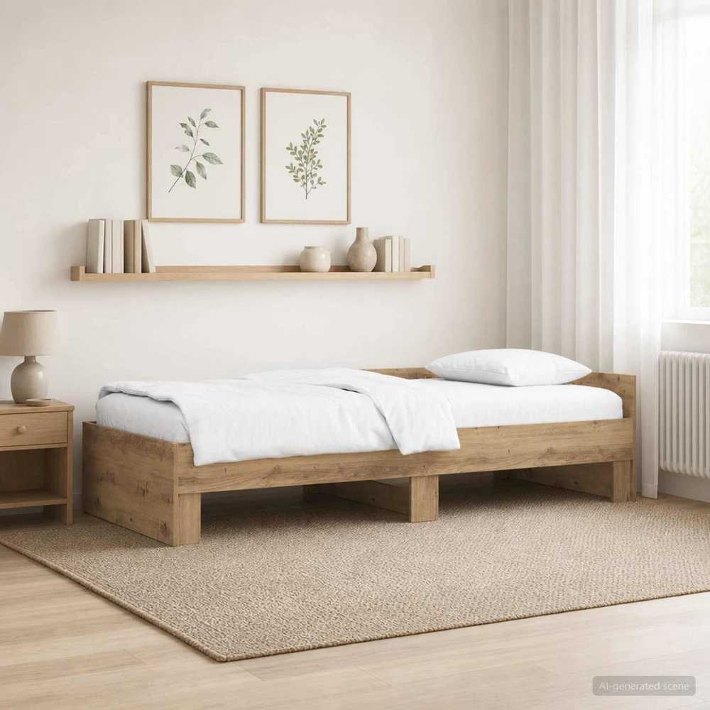 Lova Lovos Rėmas su Galvūgaliu Artisano ąžuolo 80 x 200 cm