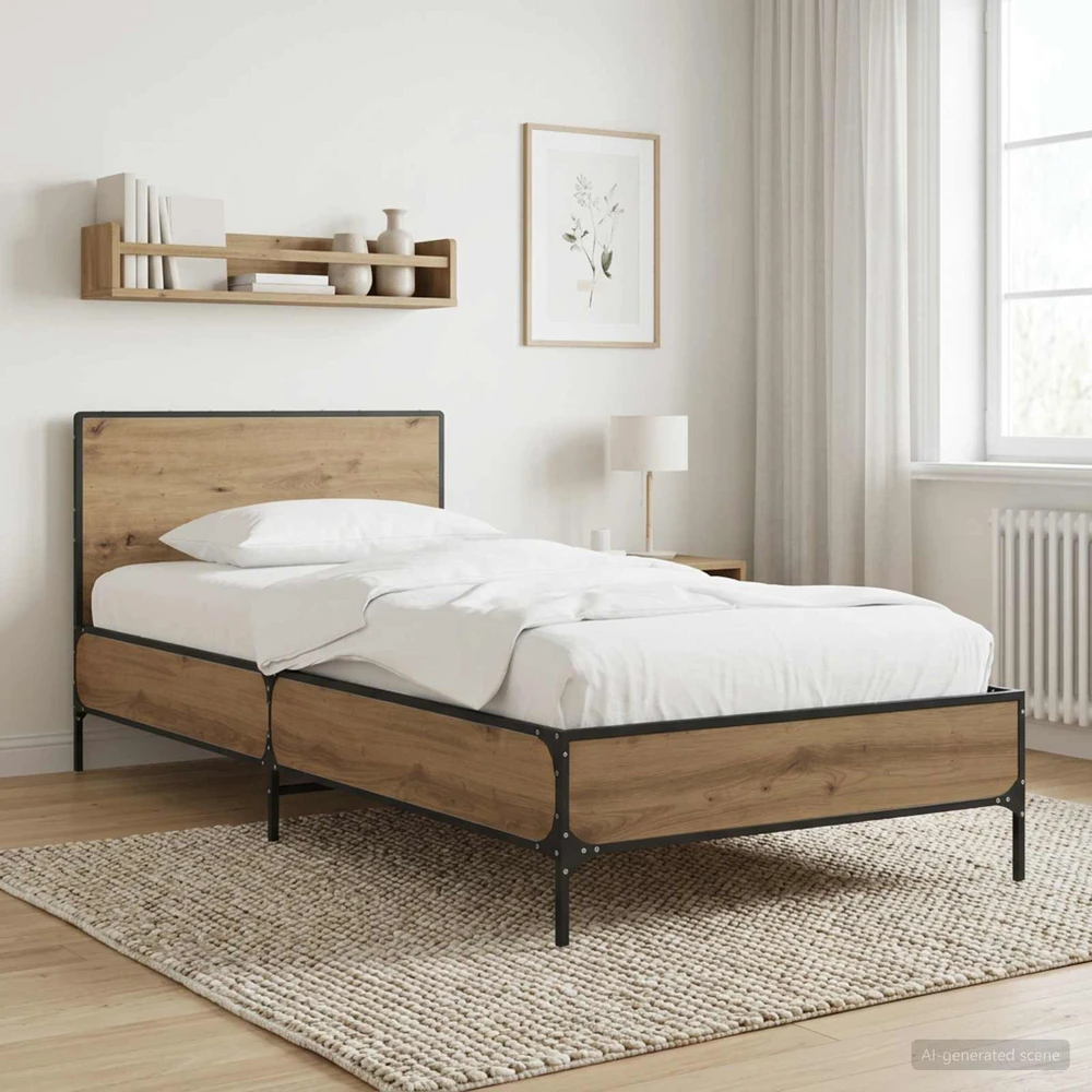 Lova Lovos Rėmas su Galvūgaliu Artisano ąžuolo 80 x 200 cm