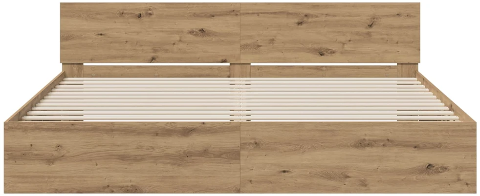 Lova Lovos Rėmas su Galvūgaliu Artisano ąžuolo 200 x 200 cm