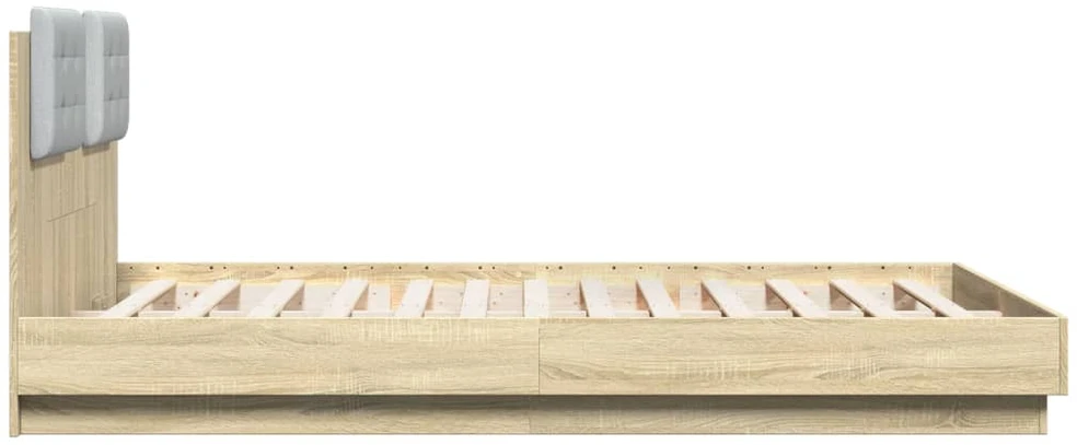 Lovos rėmas su galvūgaliu, ąžuolo, 140x200cm, apdirbta mediena