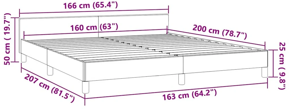 lovos rėmas su galvūgaliu be čiužinio rožinis 160x200cm aksomas
