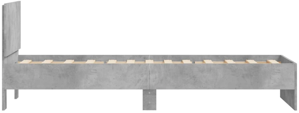 Lovos rėmas su galvūgaliu, betono, 90x200cm, apdirbta mediena