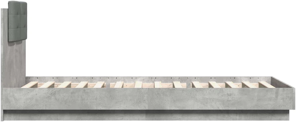 Lova Lovos Rėmas su Galvūgaliu Betono pilka 80 x 200 cm