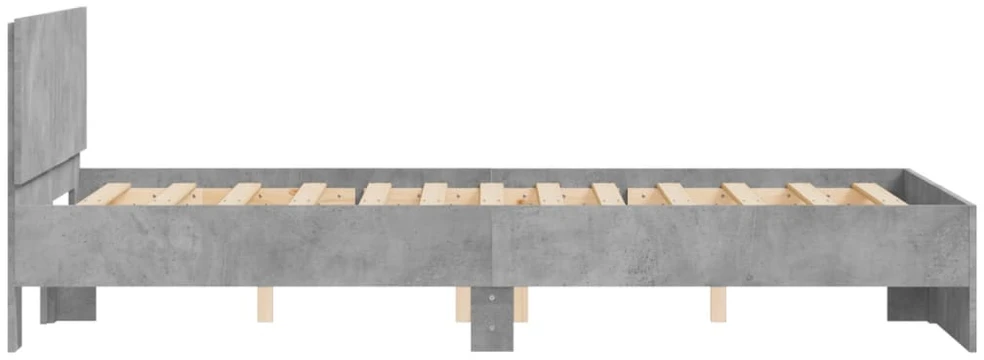 Lova Lovos rėmas su galvūgaliu, betono pilkos spalvos, 135x190cm