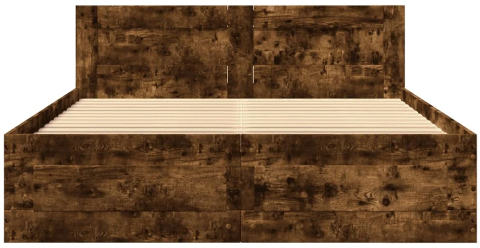 Lovos rėmas su galvūgaliu, dūminio ąžuolo, 120x190cm, mediena