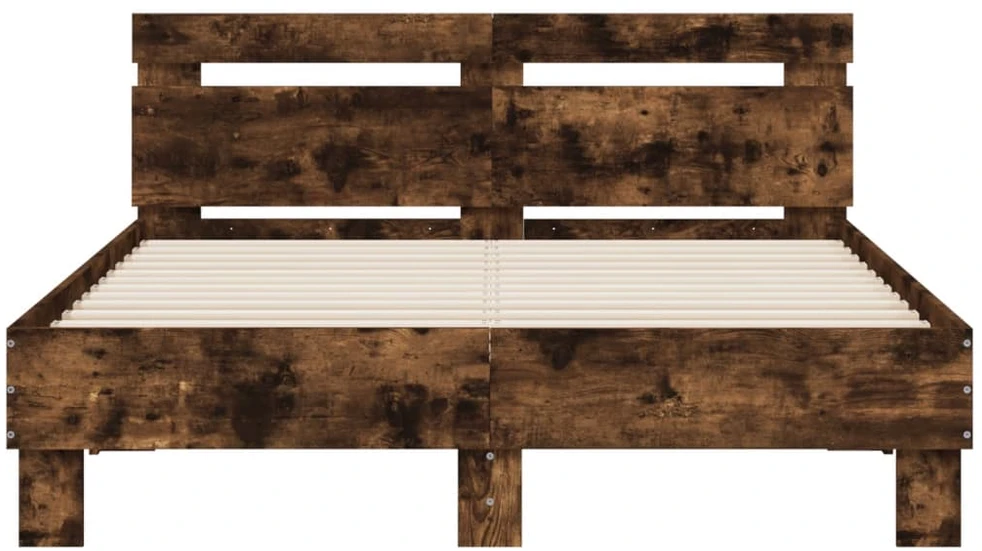 Lovos rėmas su galvūgaliu, dūminio ąžuolo, 120x200cm, mediena