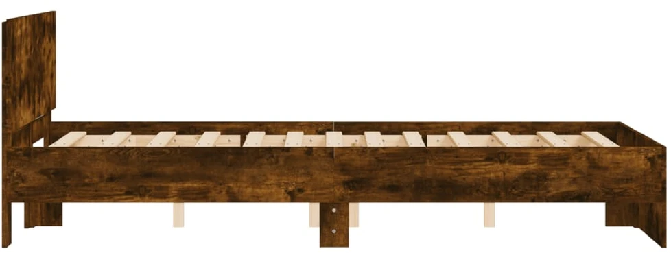 Lova Lovos rėmas su galvūgaliu, dūminio ąžuolo spalvos, 135x190cm