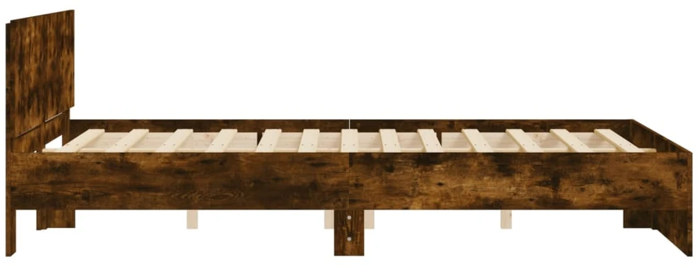 Lovos rėmas su galvūgaliu, dūminio ąžuolo spalvos, 150x200cm