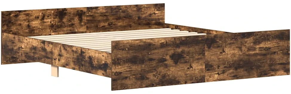 Lovos rėmas su galvūgaliu ir kojūgaliu, dūminis, 160x200cm