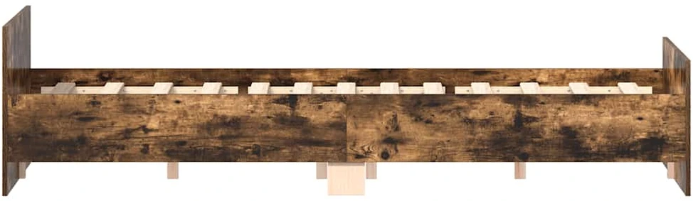Lovos rėmas su galvūgaliu ir kojūgaliu, dūminis, 140x200cm