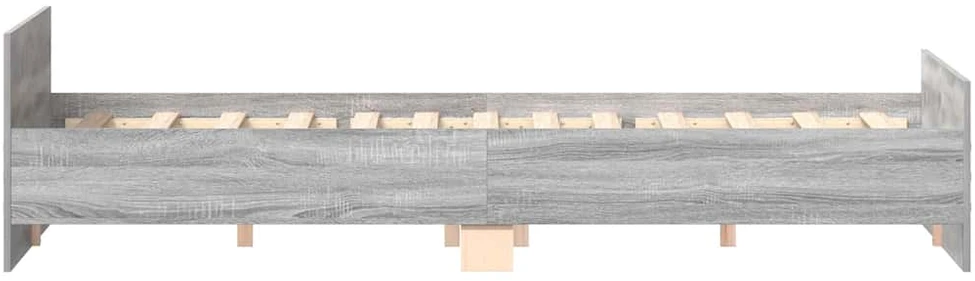 Lovos rėmas su galvūgaliu ir kojūgaliu, pilkas, 180x200cm